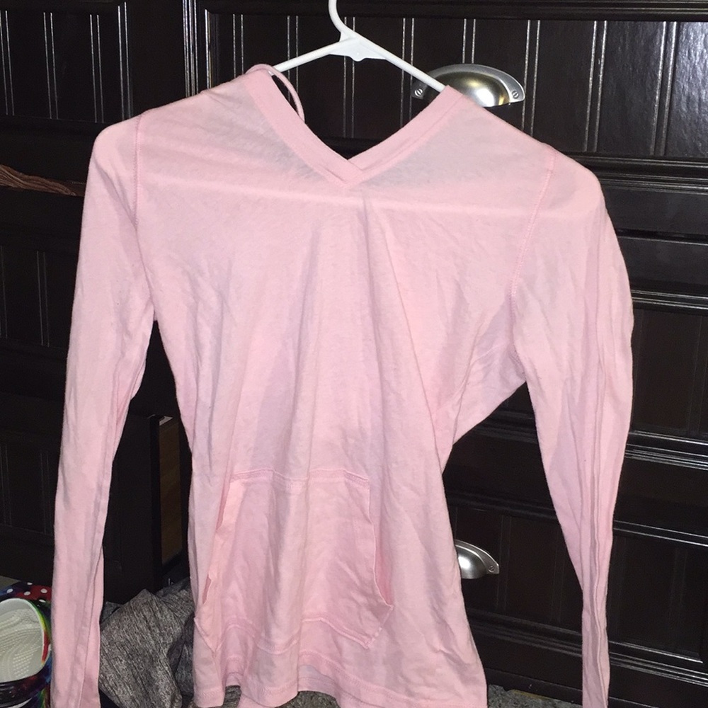 pink sweatshirt